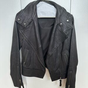 Mackage x Aritzia, size XS, black leather lamb